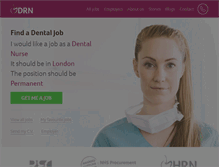 Tablet Screenshot of dentalrecruitnetwork.co.uk